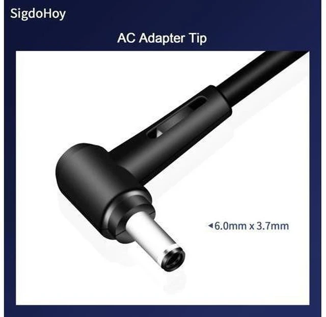 Alt view image 9 of 14 - 180W Zephyrus Charger Fit for Rog Zephyrus G14 GA401 G15 GA502 Tuf Gaming F15 F17 A15 A17 FX505 Series Laptop Zenbook Pro 14 Duo AC Adapter ADP-180TB H
