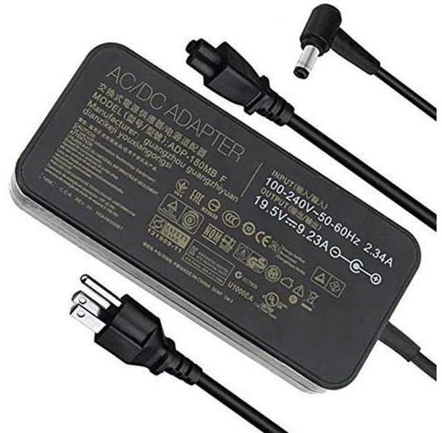 Alt view image 6 of 10 - 19.5V 9.23A 180W Laptop Charger ADP-180MB F Fit for Asus ROG G750JM G751JM G750JS G75VW G75VX GL502VT G750JW G750JM G750JX G751JL G751JM G752VL G-Series Gaming Laptop AC Adapter