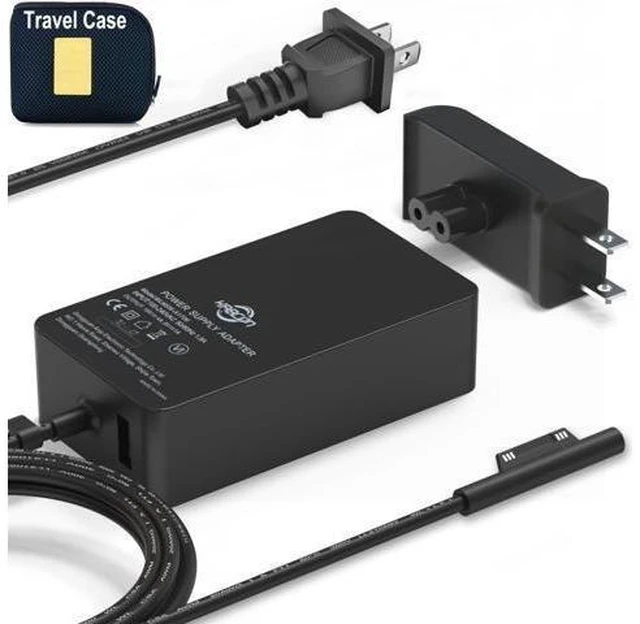 Alt view image 8 of 14 - 65W Surface Pro Laptop Charger for Surface Pro 10 9 8 7+ X 7 6 5 4 3 Windows Surface Laptop 7 6 5 Studio 4 Go 3 2 Surface Go Tablet Surface Book 2 1 Support 44W 36W 10.1FT Travel Case