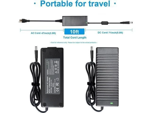 Alt view image 10 of 14 - PA-4E 130W 19.5V 6.7A DA130PE1-00 JU012 CM161 Laptop AC Adapter Charger for Dell 15 7000 7559,Docking Station XPS 15(L502x) 17(L702x) Alienware 13 R2 DA130PE1-00 Gaming Power Supply Cord