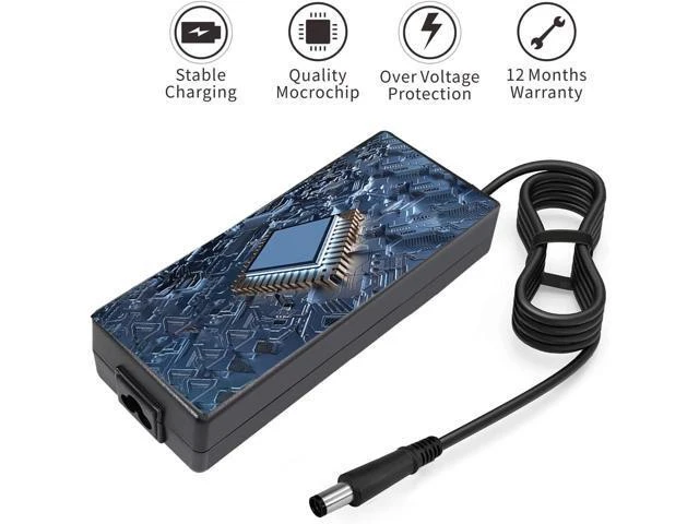 Alt view image 11 of 14 - PA-4E 130W 19.5V 6.7A DA130PE1-00 JU012 CM161 Laptop AC Adapter Charger for Dell 15 7000 7559,Docking Station XPS 15(L502x) 17(L702x) Alienware 13 R2 DA130PE1-00 Gaming Power Supply Cord