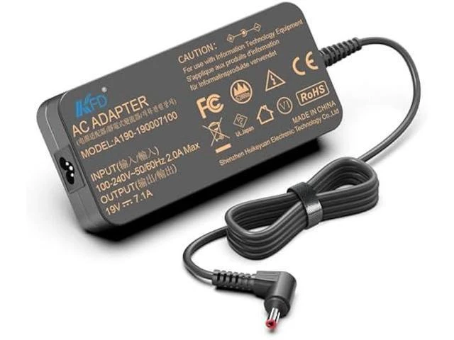 Alt view image 12 of 14 - KFD 19V 7.1A 135W Laptop Charger Power Supply for Acer Nitro 5 7 Nitro V15 Gaming Laptop AN515-51 AN515-53 A715-71G VN7-593G Acer Aspire 7 5 Predator Helios 300 G3-571 G3-572 PH317-51 Adapter Cord