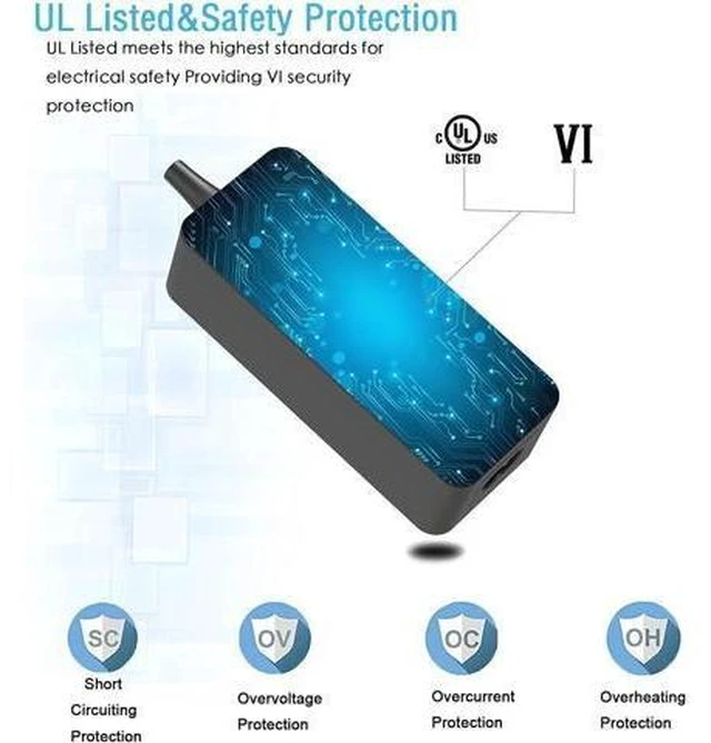 Alt view image 7 of 10 - AC Charger Fit for Acer Aspire V 13 V13 Touch V3-331 V3-371 V3-372 V3-372T A13-045N2A N17H2 KP04501017 Travelmate B3 X5 B1 B118 Laptop Adapter Power Supply Cord