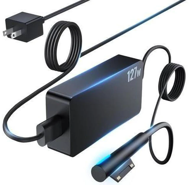 Alt view image 8 of 14 - 127W Surface Book 3 Charger - Fast Charging with USB Port for Surface Book/Laptop/Pro/Go Series