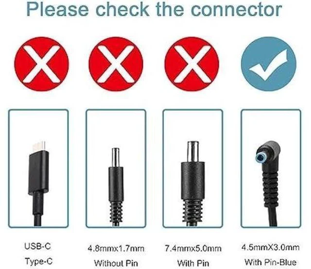Alt view image 12 of 14 - 200W Laptop Charger 10.3A 19.5V for HP Omen Pavilion 15 16 17 Gaming Laptop, Zbook 15 17 ZBook Fury Create Studio Envy 15 2020 TPN-DA10 Gaming Laptop Power Adapter Supply