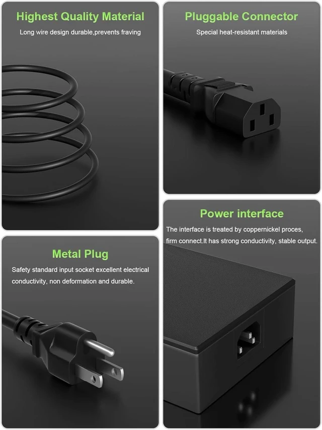 Alt view image 10 of 14 - 330W Charger Compatible with ROG Strix Scar 18 17 16 G18 G16 G17 G15 G834 G634 G733 G814 G614 G513 G713 G732 Zephyrus Duo 16 15 M16 S17 GX650 GU604 Laptop Power Adapter