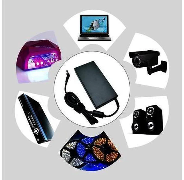 Alt view image 12 of 12 - 19.5V 9.23A 180W Laptop Charger for Msi A15-180P1A, for Sager NP7876 NP7856-N NP7856-S NP8956 NP8957 Notebook AC Adapter 5.5x2.5mm with Power Cord