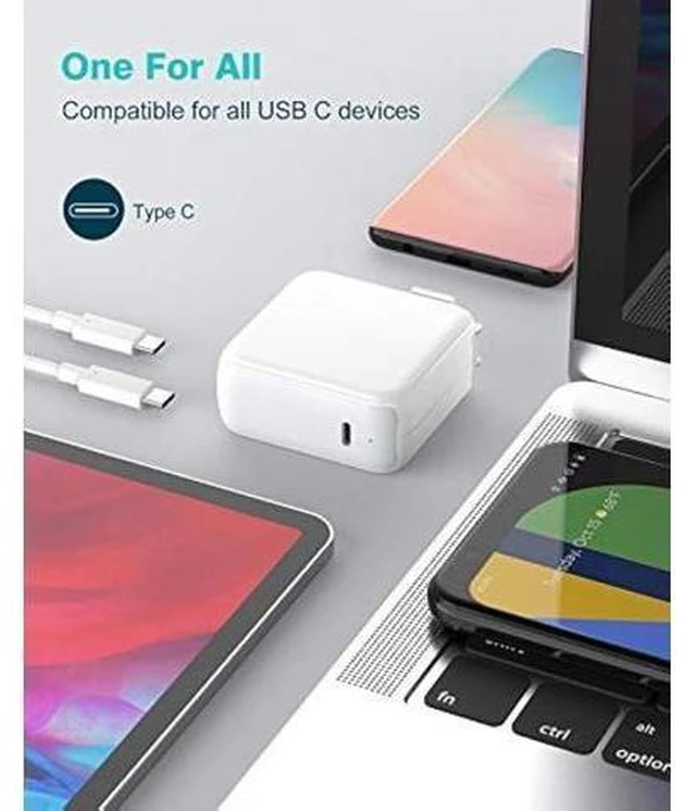 Alt view image 11 of 12 - Charger for MacBook Air MacBook Pro 13 14 15 16 inch 2025 2024 2023 2022 2021 2020, M1 M2 M3 M4 Laptop 70W USB C Power Adapter, iPad, LED, 6.6FT USB-C Cable, Charging as Fast as Original Quality
