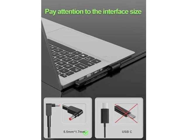Alt view image 8 of 12 - 180W Charger Compatible with Acer Nitro 5 7 V15 V17 V16 V14 16S AN515 AN517 Predator Helios/Triton300 500 Aspire 3D 7 Series G3-573 PH315-52 PH317-54 PT515-51 Laptop
