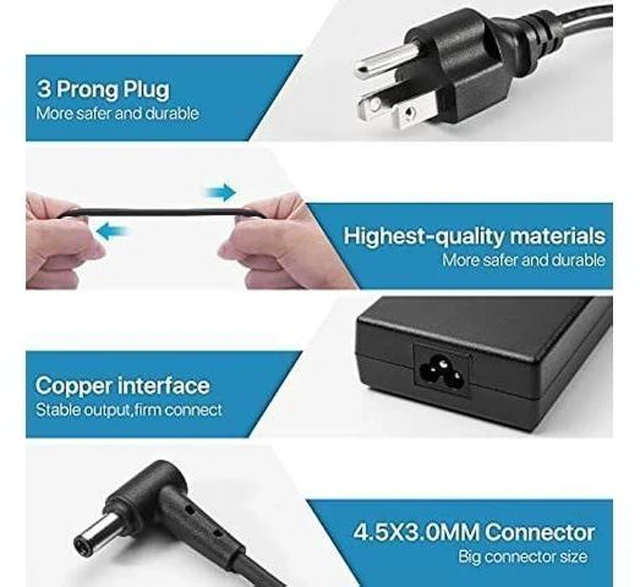 Alt view image 9 of 12 - 180W Charger Fit for MSI Katana GF66 GF76, Pulse GL66 GL76 WF66 WF76, GV15 Thin, A17-180P4B A18-150P1A 957-15621P-104 Power Adapter Supply Cord