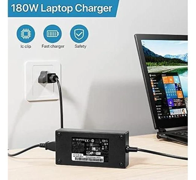 Alt view image 12 of 12 - 180W Charger Fit for MSI Katana GF66 GF76, Pulse GL66 GL76 WF66 WF76, GV15 Thin, A17-180P4B A18-150P1A 957-15621P-104 Power Adapter Supply Cord