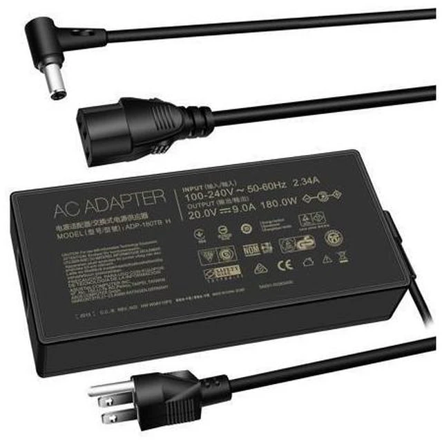 Alt view image 6 of 10 - SigdoHoy 180W Charger Compatible with Asus Rog Zephyrus G14 GA401 G15 GA502,Tuf Gaming F15 F17 A15 A17 FX505, Zenbook Pro 14 Duo Laptop