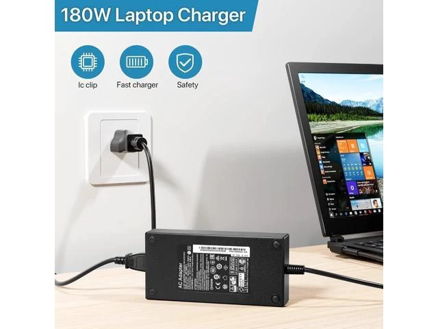 Alt view image 14 of 14 - 180W Charger Fit for Acer Nitro 5 7, Predator Helios 300 / Triton 300 500 Series Gaming Laptop Power Supply Cord
