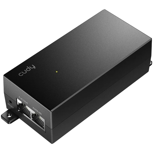 Alt view image 2 of 2 - 30W Gigabit PoE+ Injector Adapter 1000Mbps Wall-Mounted 802.3at POE200 | 328ft Range, IEEE 802.3af, 100-240V AC Input, Auto-Sensing Dual RJ45 Ports, Plug & Play, IP Camera, VoIP Phone, Wireless AP