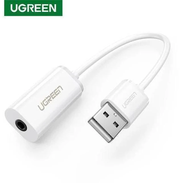 Alt view image 6 of 10 - Sound Card External 3.5mm USB Adapter USB to Headphone Speaker Audio Interface for Computer PS4 USB Sound Card