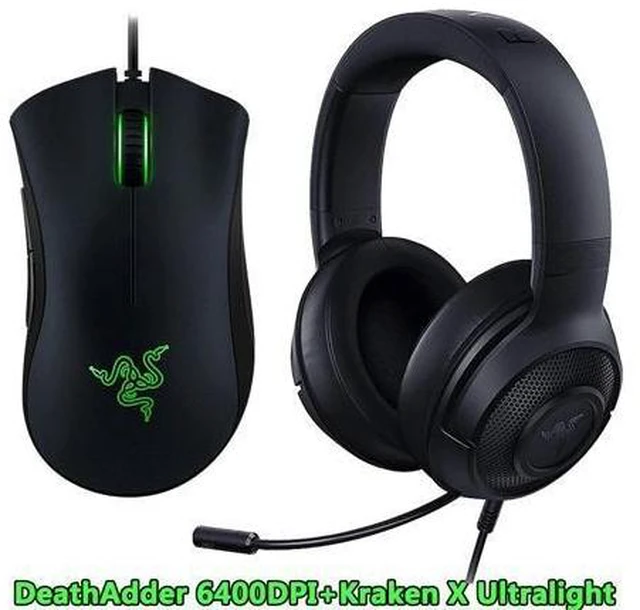 Alt view image 7 of 10 - Upgraded Kraken X Ultralight Headphone With Mic DeathAdder Essential 6400DPI Gaming Mouse for PC/Laptop/Phone Gamer