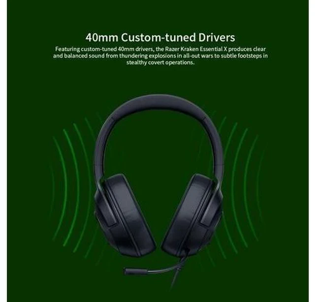 Alt view image 9 of 10 - Upgraded Kraken X Ultralight Headphone With Mic DeathAdder Essential 6400DPI Gaming Mouse for PC/Laptop/Phone Gamer