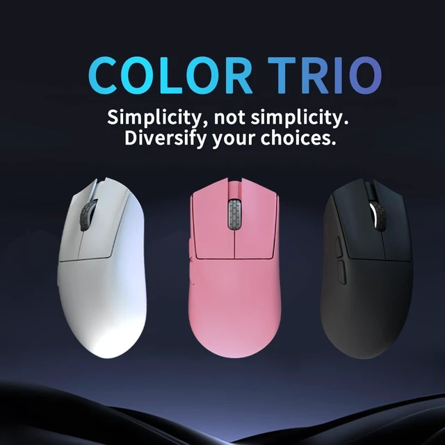 Alt view image 8 of 12 - M3microPRO Mini Wireless Gaming Mouse,Tri-Mode 2.4G/USB-C/Bluetooth Mouse Up to 30000DPI,PAW3950 Optical Sensor Lightweight 43g,5 programmable Button,Computer Mouse for PC,Mac(Pink)
