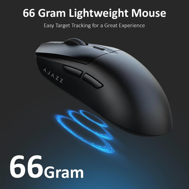 Alt view image 9 of 14 - AJ139 V2 MC Wireless Gaming Mouse with RGB Charging Dock, 66g Ultra-Lightweight Tri-Mode Optical Mouse, 12000 DPI PAW3311 Sensor, Ergonomic Rechargeable Gaming Mouse for PC/Mac -