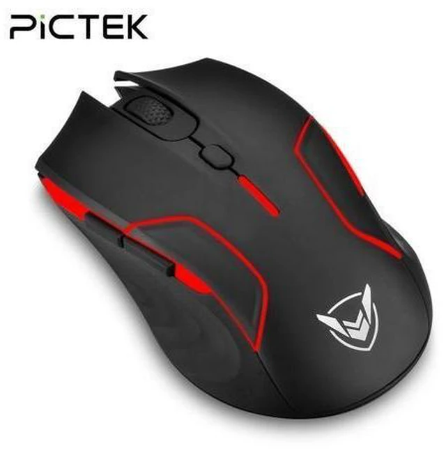 Alt view image 6 of 10 - PC280 Gaming Mouse Customizable RGB Backlight Wireless Mice with 6 Programmable Button Up to 10000DPI for PC Gamer Laptop