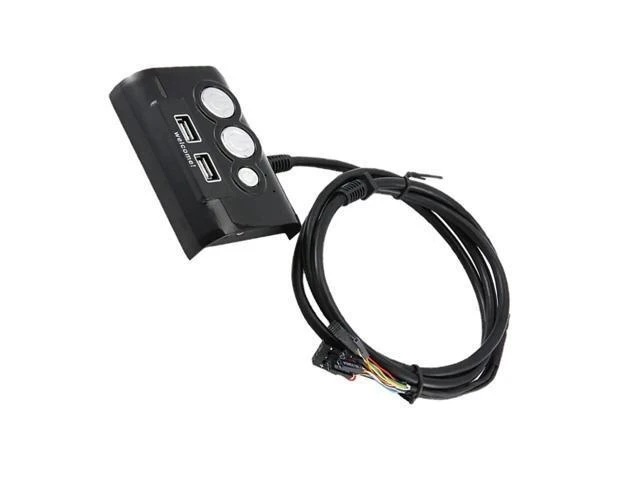 Alt view image 11 of 12 - Desktop PC Power Switch Supply on / off Reset Button Dual Switch with USB Ports and Audio to Office Internet Cafes