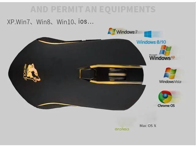 Alt view image 8 of 10 - X9 Wireless Mice Silent Gaming Mouse 2400DPI LED Backlit USB Optical Ergonomic Mouse Mause Gamer Raton Inalambrico