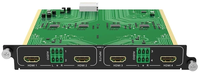 Alt view image 2 of 2 - 1080P@60Hz HDMI Input Card 4 Port (1-Card 4-Port) for Modular Matrix Switcher Video Wall Controller w/Audio Input, EDID, Seamless Switching