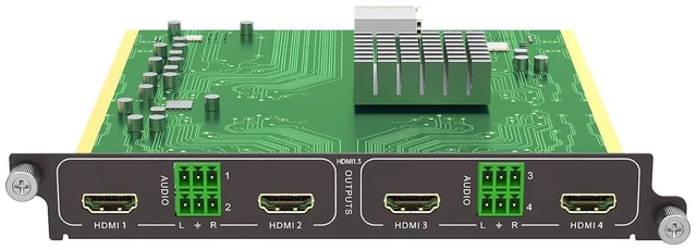 Alt view image 2 of 2 - 1080P@60Hz HDMI Output Card 4 Port (1-Card 4-Port) for Modular Matrix Switcher w/Audio Input, EDID, Seamless Switching