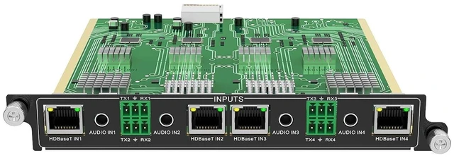 Alt view image 2 of 2 - 1080P@60Hz HDBT Input Card 4 Port (1-Card 4-Port) for Modular Matrix Switcher Video Wall Controller w/Audio+RS232 Port, EDID, Seamless Switching