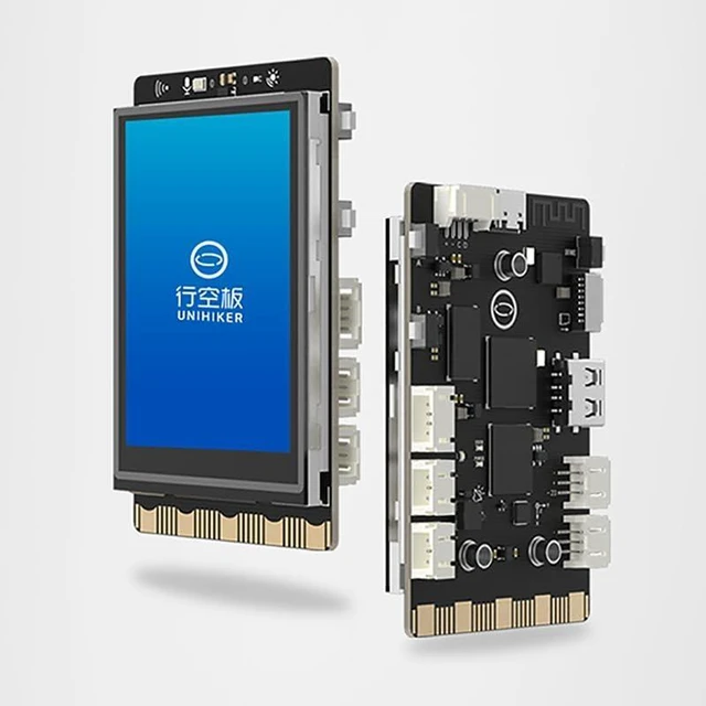 Alt view image 2 of 2 - Unihiker Python Programming Learning Main Control Board-with LCD Screen, pre-Installed Complete Python Library, Built-in Debian System, 512MB RAM 16GB eMMC, Compatible with Micro:bit