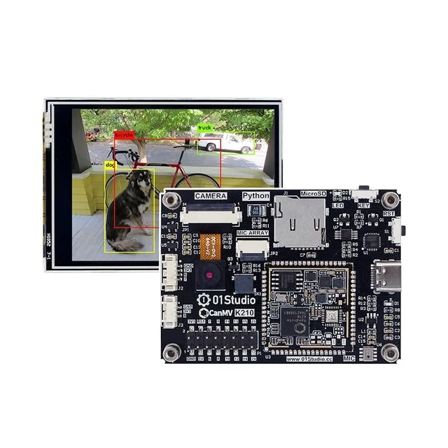Alt view image 2 of 2 - CanMV AI Development Kit, K210 RISC-V chip,Come with Camera/LCD/MIC, Rich Open Source Tuturials for Machine Vision, Audio Recognition