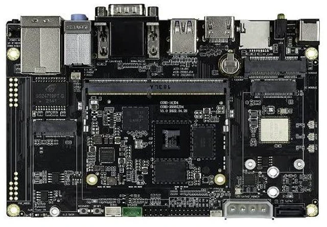 Alt view image 2 of 2 - AIO-3588SJD4 Dev Kit 16GB RAM 256GB eMMC 216Pin SODIMM Consists of Core-3588SJD4 SOM MB-RK3588S-JD4 Carrier Board, Provide Carrier Board Reference Design
