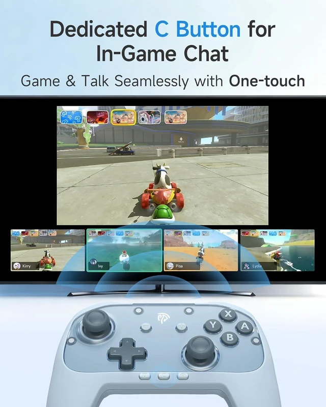 Alt view image 10 of 14 - S10C Switch 2 Pro Controller with Instant Wake-Up, Hall Effect Joysticks, HD Rumble, Motion Control, 2 Back Buttons, Turbo, C Buttons, for Switch 2/Switch/PC/iOS/Android