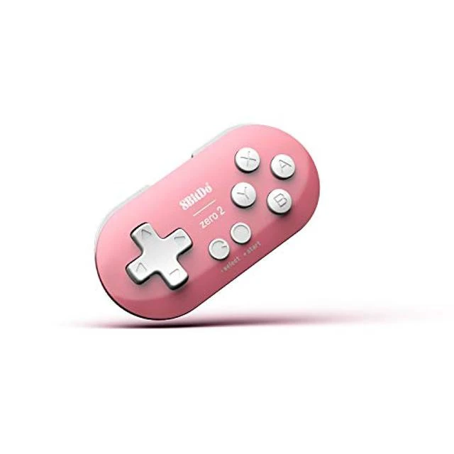 Alt view image 6 of 10 - 8Bitdo Zero 2 Bluetooth Gamepad Keychain Sized Mini Controller for Switch, Windows, Android, macOS & Raspberry Pi(Pink Edition) - Nintendo Switch