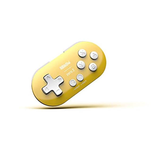 Alt view image 6 of 10 - 8Bitdo Zero 2 Bluetooth Gamepad Keychain Sized Mini Controller for Switch, Windows, Android, macOS & Raspberry Pi(Yellow Edition) - Nintendo Switch