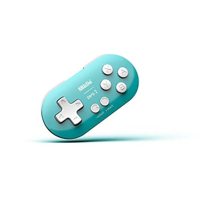 Alt view image 6 of 10 - 8Bitdo Zero 2 Bluetooth Gamepad Keychain Sized Mini Controller for Switch, Windows, Android, macOS & Raspberry Pi(Turquoise Edition) - Nintendo Switch
