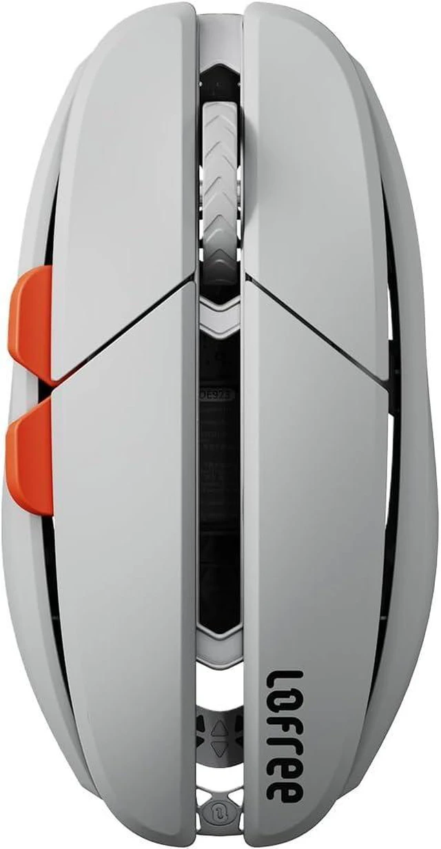 Alt view image 8 of 14 - Hypace Ultra-Lightweight Wireless Gaming Mouse, 47g, PAW3950 Sensor, 40K DPI, 8K Polling Rate, Mg Alloy Frame, Tri-Mode(Bluetooth/2.4GHz/Wired), 100Hrs Battery for PC/Mac (Ghost) Crayon Grey