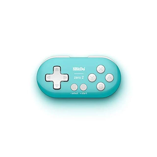 Alt view image 8 of 10 - 8Bitdo Zero 2 Bluetooth Gamepad Keychain Sized Mini Controller for Switch, Windows, Android, macOS & Raspberry Pi(Turquoise Edition) - Nintendo Switch