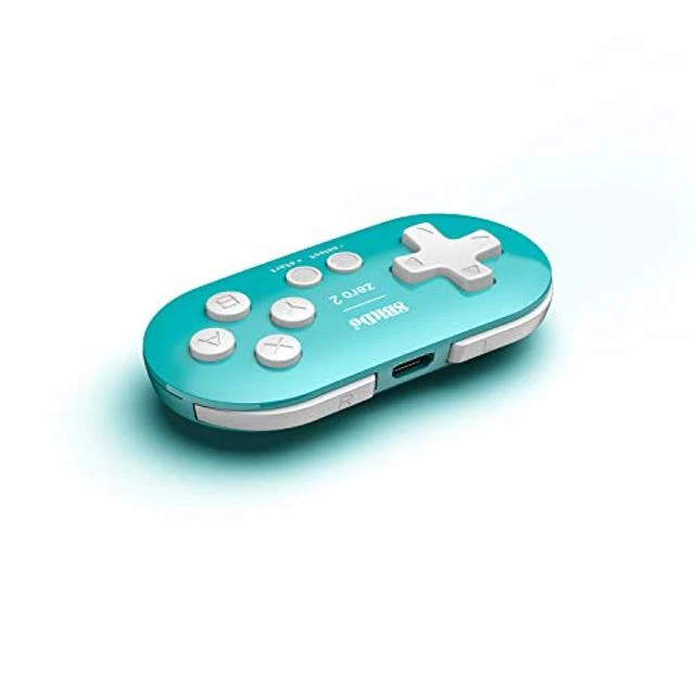 Alt view image 9 of 10 - 8Bitdo Zero 2 Bluetooth Gamepad Keychain Sized Mini Controller for Switch, Windows, Android, macOS & Raspberry Pi(Turquoise Edition) - Nintendo Switch