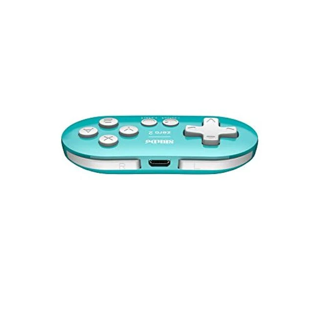 Alt view image 10 of 10 - 8Bitdo Zero 2 Bluetooth Gamepad Keychain Sized Mini Controller for Switch, Windows, Android, macOS & Raspberry Pi(Turquoise Edition) - Nintendo Switch