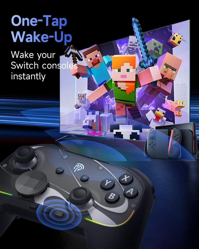 Alt view image 9 of 14 - S10 Elite Wireless Controller for Switch 2 with One-Key Wake-Up, Hall Effect Anti-Drift Joysticks, Programmable Buttons, HD Rumble, Motion Control and NFC, Multi-platform Controllers