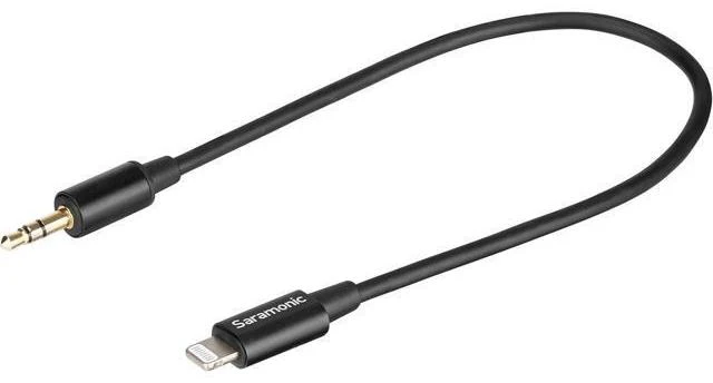 Alt view image 8 of 14 - 3.5mm TRS Male to Lightning Connector Microphone & Audio Adapter Cable 9 (22.86cm) (SR-C2000) black