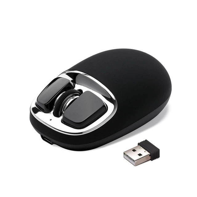 Alt view image 2 of 2 - YUNZll C1 Silicone Wireless Mouse | 6-Level DPI,Up to 4800,Optical Tracking,500mAh 2.4G/USB-C/BT,Cus