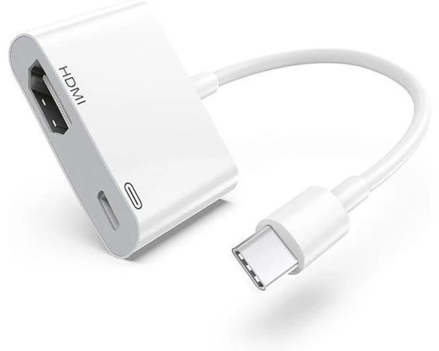 Alt view image 8 of 14 - USB C to HDMI Adapter 4K@60Hz for iPhone 15/16/17 MFi Certified Digital AV Converter with 100W PD for MacBook Pro/Air iPad Pro iMac Galaxy S25/S24 and More