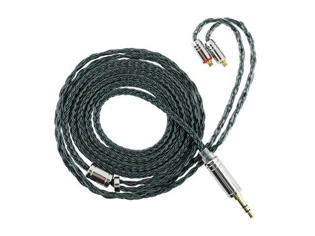 Alt view image 8 of 14 - Tripowin Zonie IEM Cable 16 Core Silver Plated Earphone Upgraded Cords 1.25m SPC in Ear Monitor Cable for 7HZ Timeless AE TINHIFI T2 PRO T3 T4(MMCX 3.5mm)(Moss)