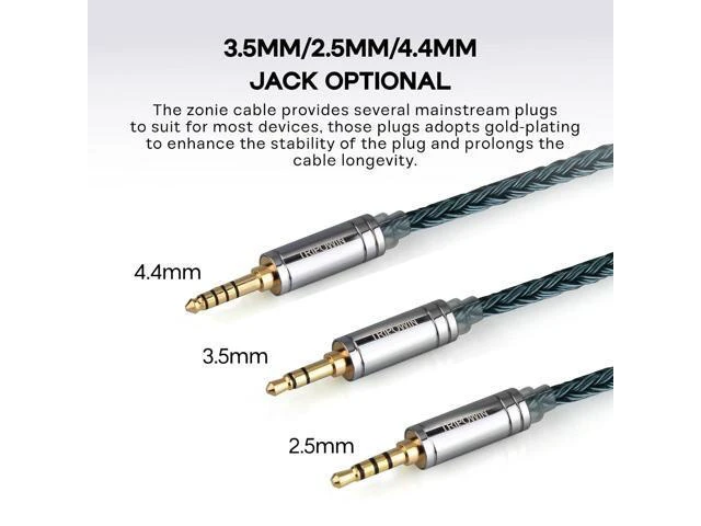 Alt view image 11 of 14 - Tripowin Zonie IEM Cable 16 Core Silver Plated Earphone Upgraded Cords 1.25m SPC in Ear Monitor Cable for 7HZ Timeless AE TINHIFI T2 PRO T3 T4(MMCX 3.5mm)(Moss)