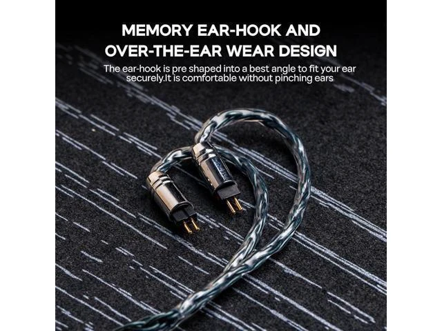 Alt view image 14 of 14 - Tripowin Zonie IEM Cable 16 Core Silver Plated Earphone Upgraded Cords 1.25m SPC in Ear Monitor Cable for 7HZ Timeless AE TINHIFI T2 PRO T3 T4(MMCX 3.5mm)(Moss)