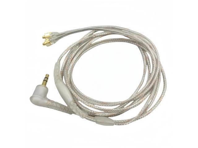Alt view image 9 of 14 - Replacement EAC64CL 64 -Inch Detachable Earphone Cable for Shure SE215 SE315 SE425 SE535 and SE846 Earphones (Clear)