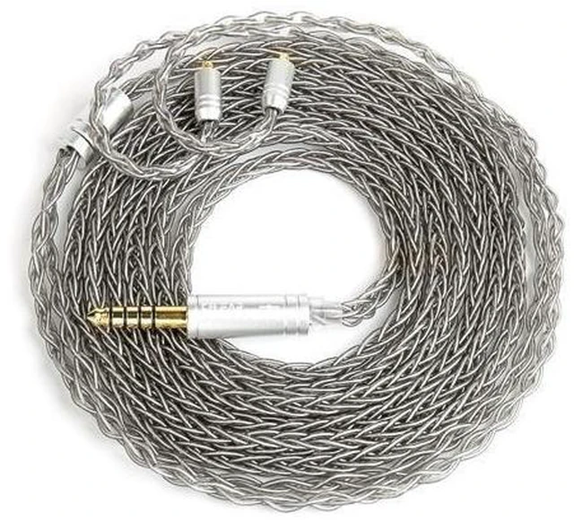 Alt view image 8 of 14 - 2 Meter QDC in Ear Monitor Cable KZ ZS10 PRO IEM Extension Headphone Cable Cords for EDX PRO/Castor/CCA CRA KBEAR ST12 Plus 8 Core 4N OFC Silver-Plated Wire (Grey Recessed 2 Pins 3.5mm Plug)