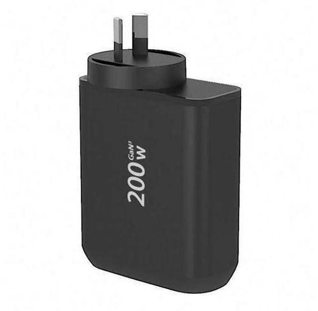 Alt view image 6 of 6 - GaN Tech 200W 2 Sockets Cigarette Lighter Splitter 3 Ports Dual USB QC3.0 PD30W Type-C Separated 2 Switches Car Charger Black AU
